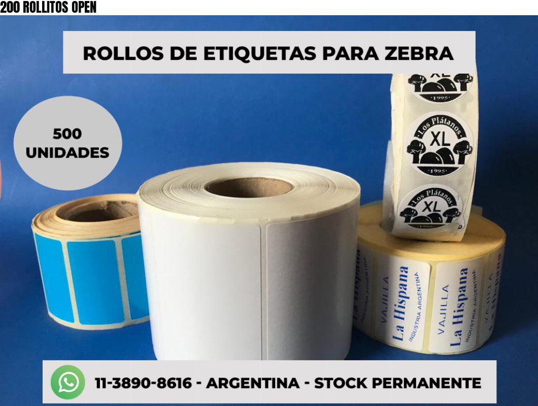 200 ROLLITOS OPEN