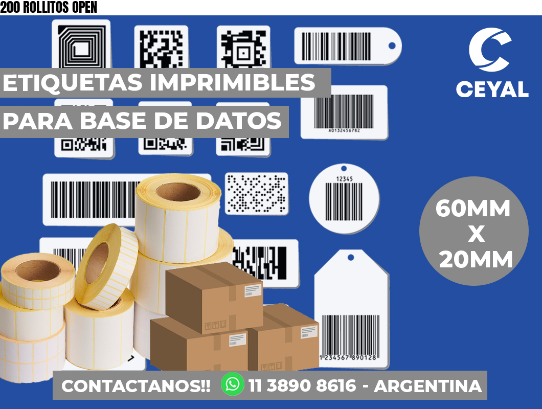 200 ROLLITOS OPEN