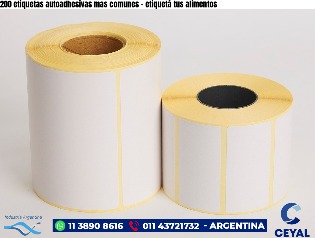 200 etiquetas autoadhesivas mas comunes – etiquetá tus alimentos