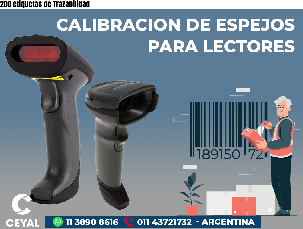 200 etiquetas de Trazabilidad
