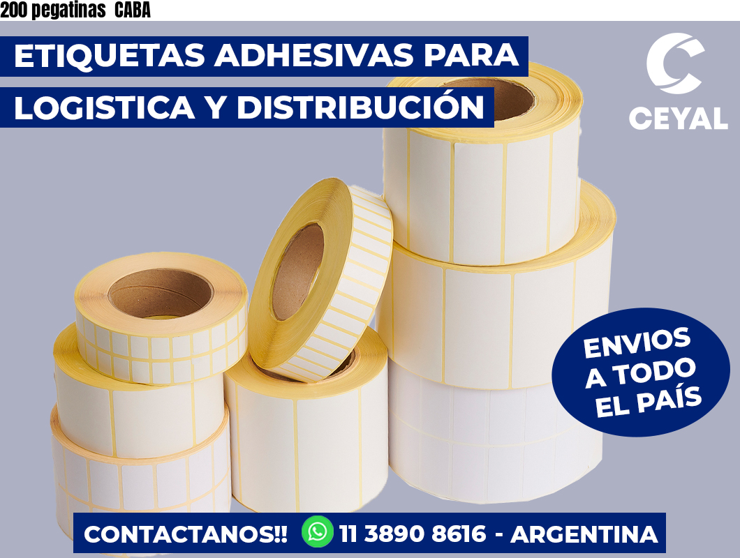 200 pegatinas  CABA