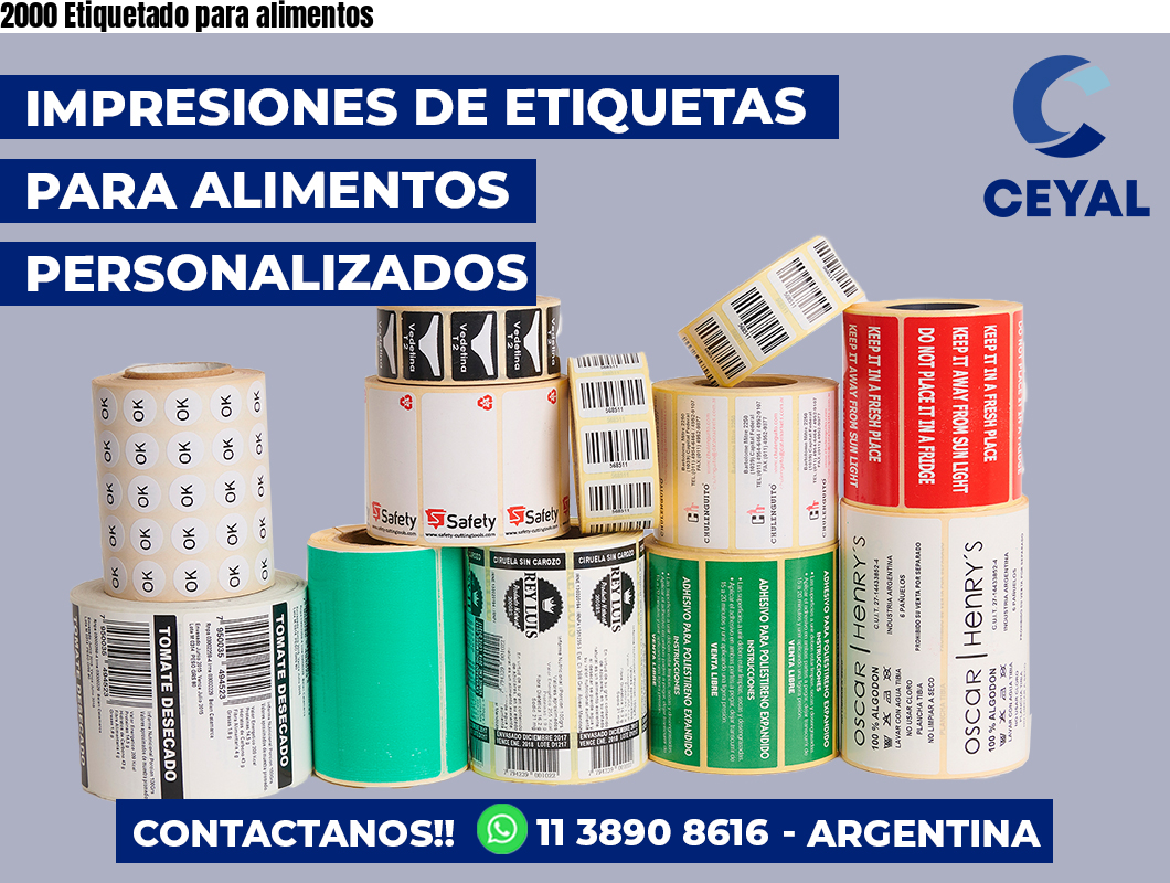 2000 Etiquetado para alimentos