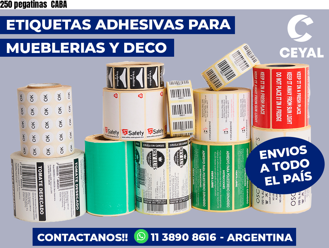 250 pegatinas CABA