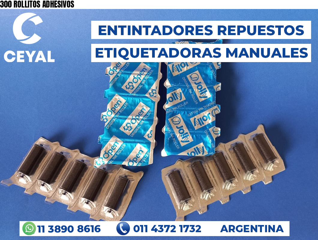 300 ROLLITOS ADHESIVOS
