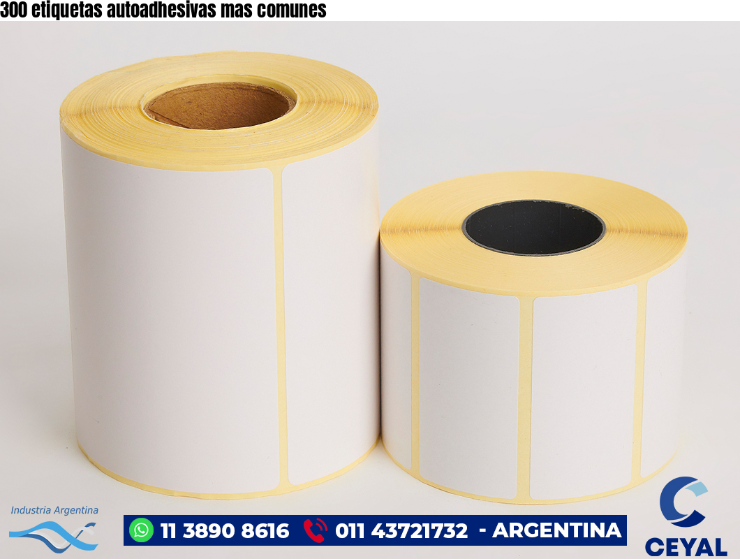 300 etiquetas autoadhesivas mas comunes