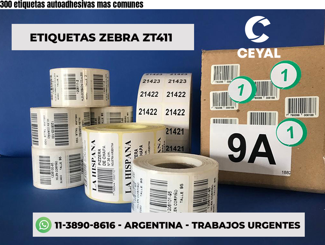 300 etiquetas autoadhesivas mas comunes