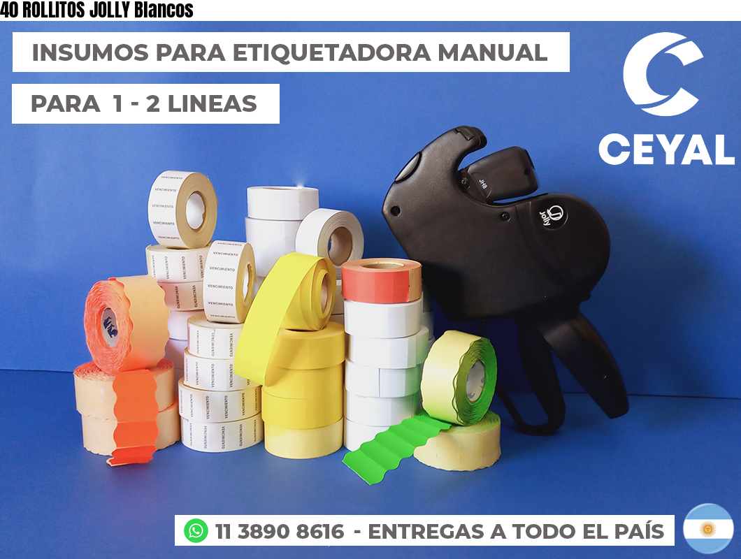 40 ROLLITOS JOLLY Blancos