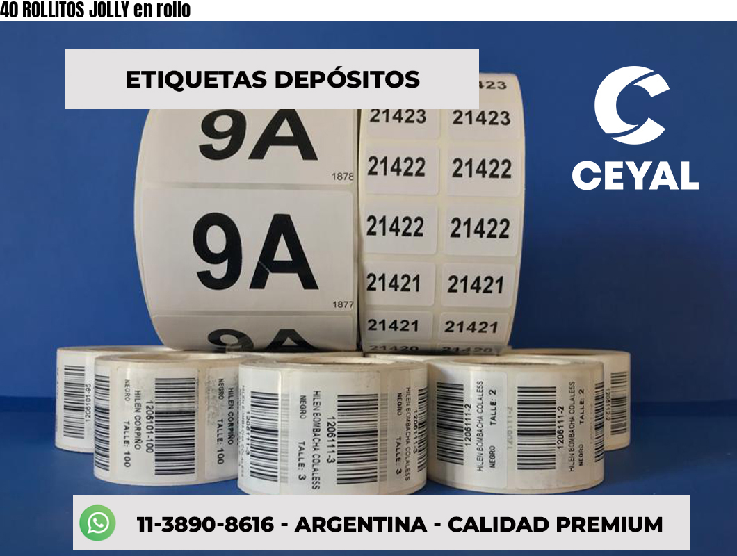 40 ROLLITOS JOLLY en rollo
