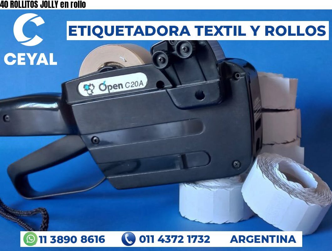 40 ROLLITOS JOLLY en rollo