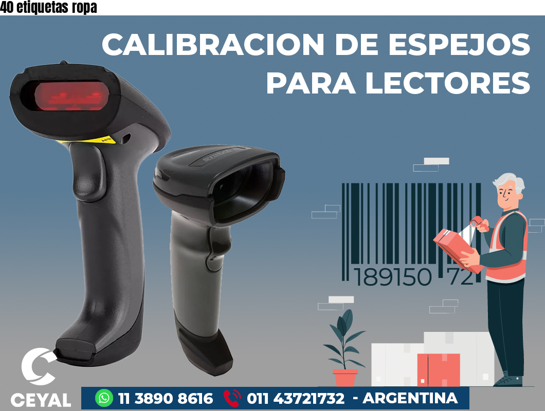 40 etiquetas ropa