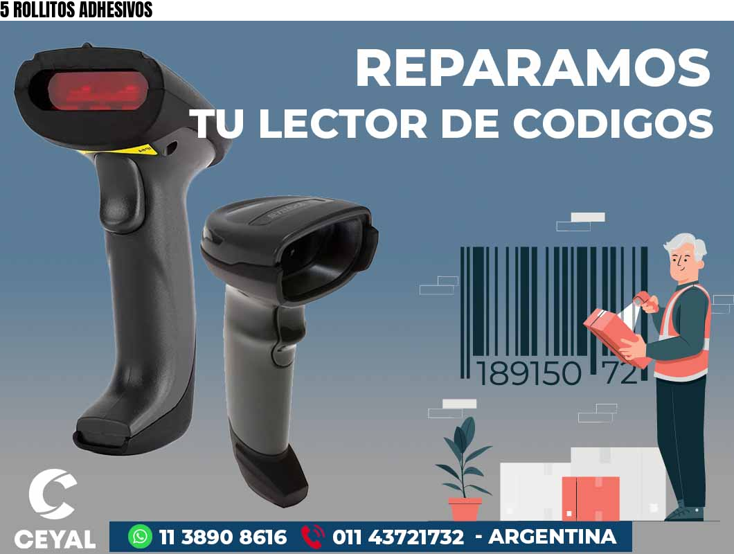 5 ROLLITOS ADHESIVOS