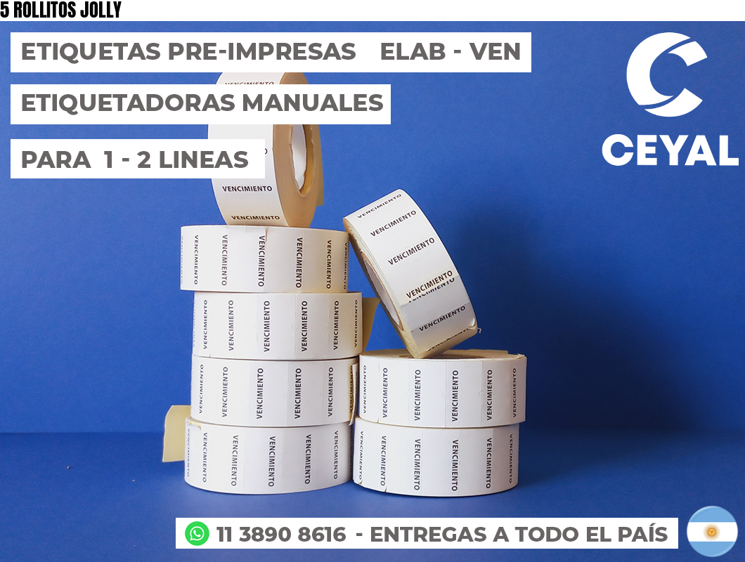 5 ROLLITOS JOLLY