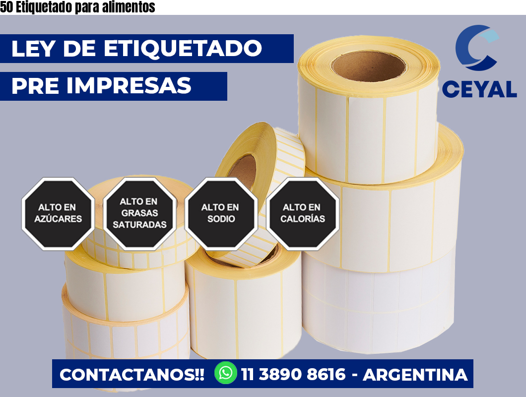 50 Etiquetado para alimentos