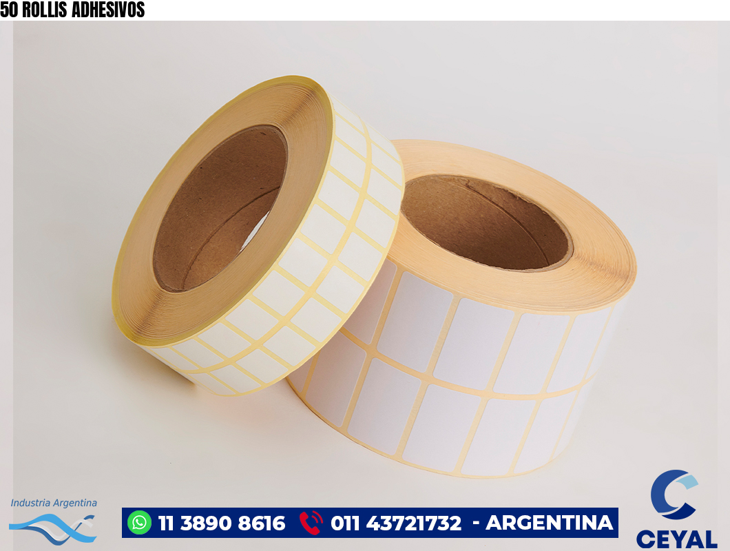 50 ROLLIS ADHESIVOS