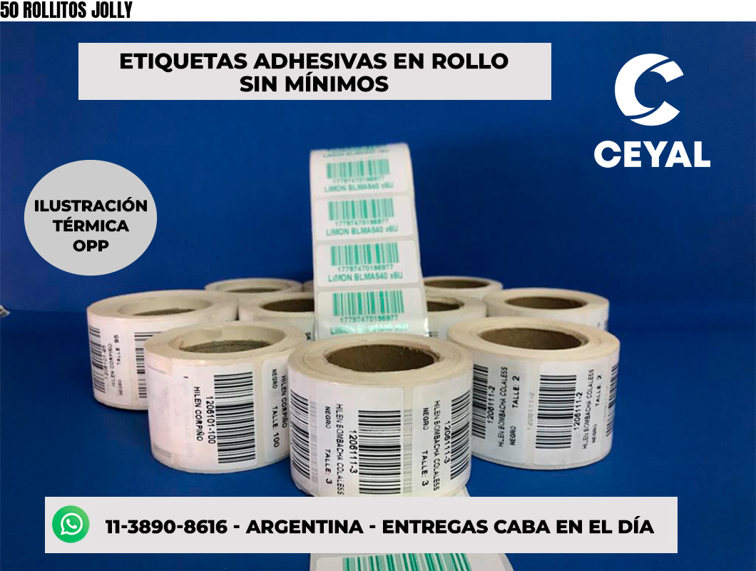 50 ROLLITOS JOLLY