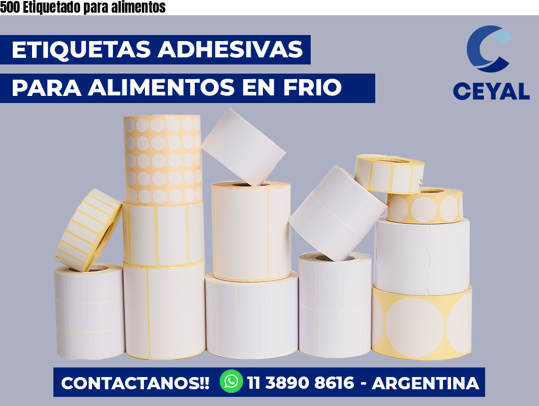 500 Etiquetado para alimentos