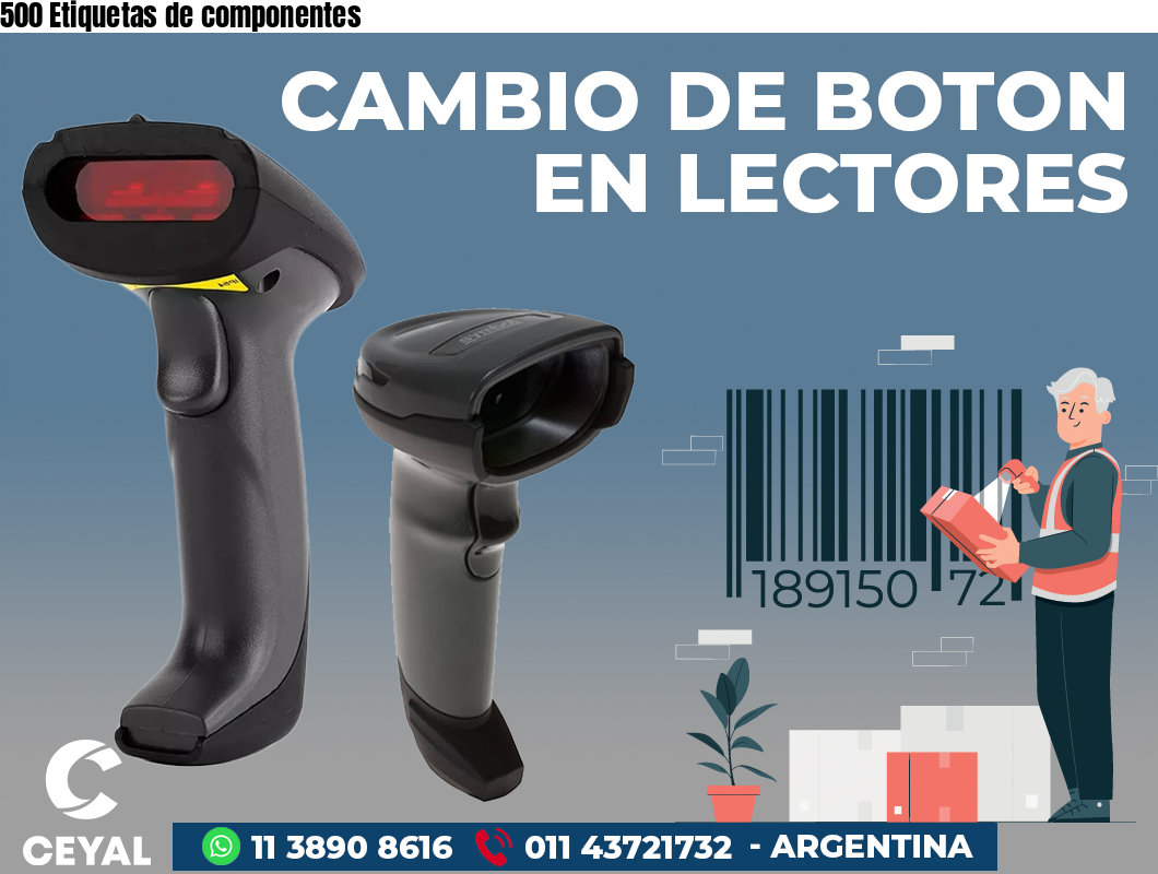 500 Etiquetas de componentes