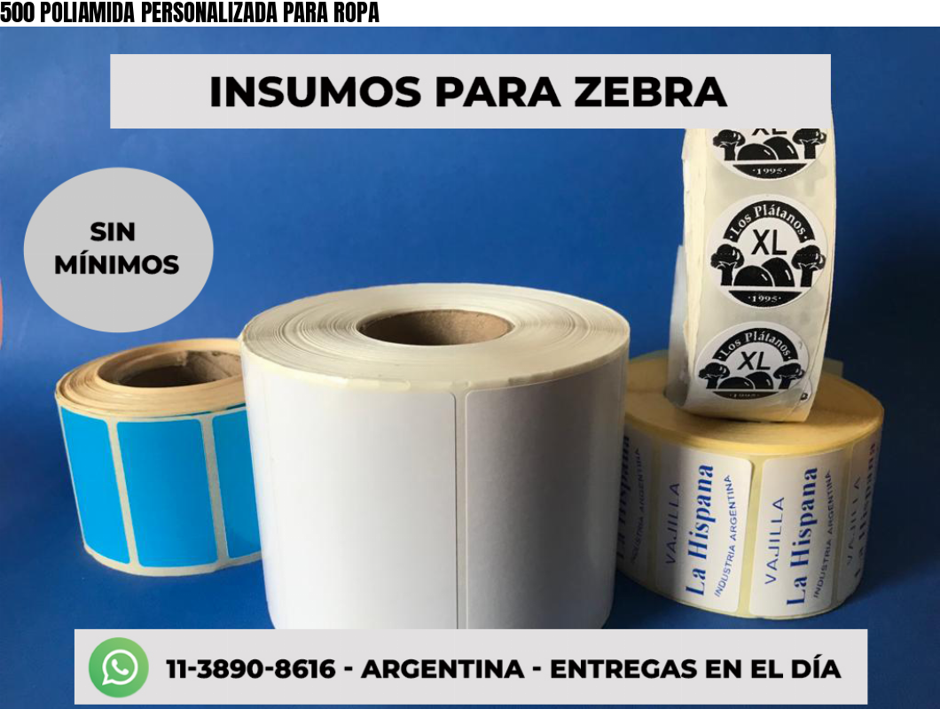 500 POLIAMIDA PERSONALIZADA PARA ROPA