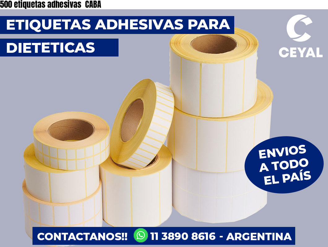 500 etiquetas adhesivas  CABA
