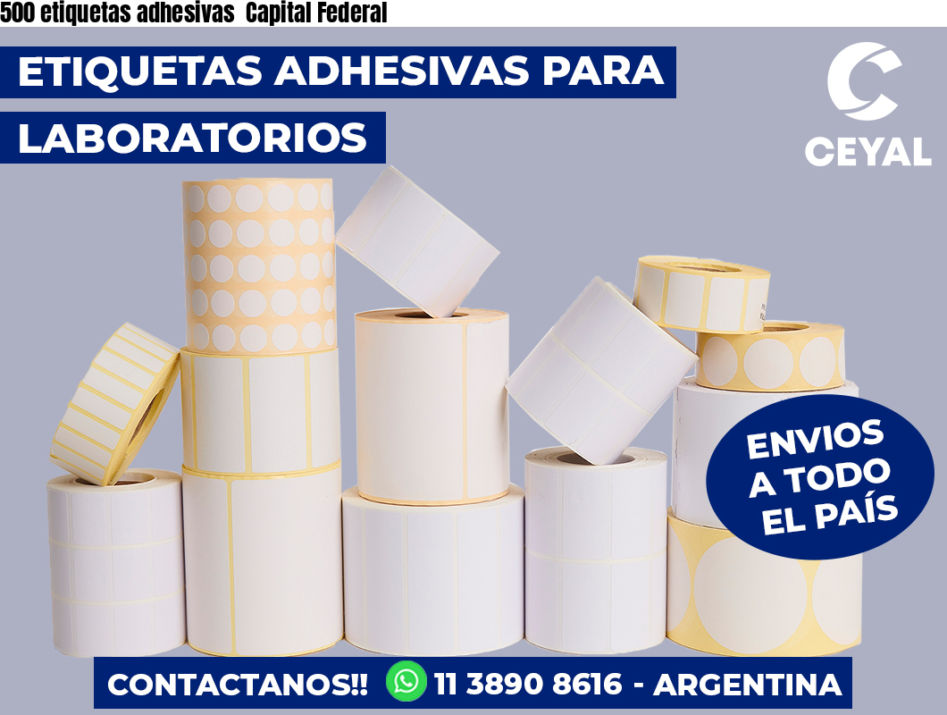 500 etiquetas adhesivas  Capital Federal