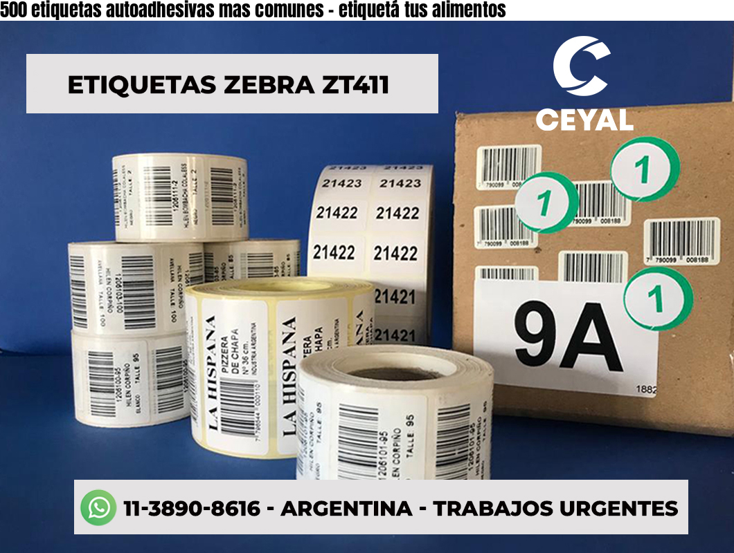 500 etiquetas autoadhesivas mas comunes - etiquetá tus alimentos