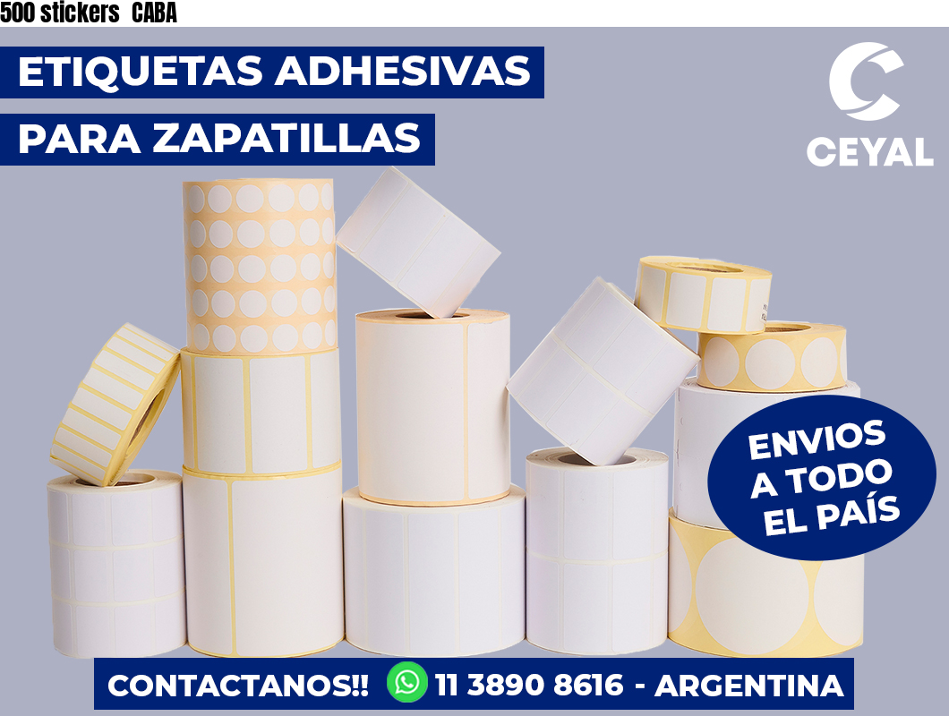 500 stickers CABA