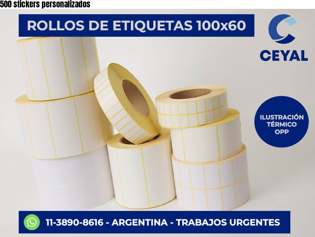 500 stickers personalizados