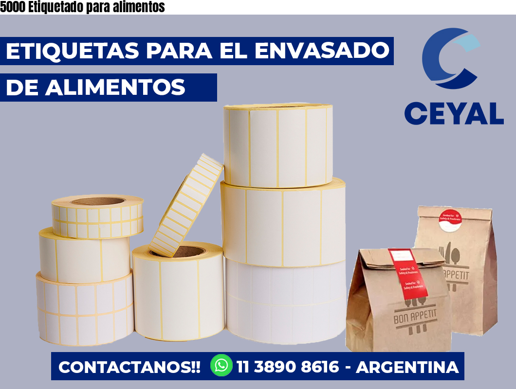 5000 Etiquetado para alimentos