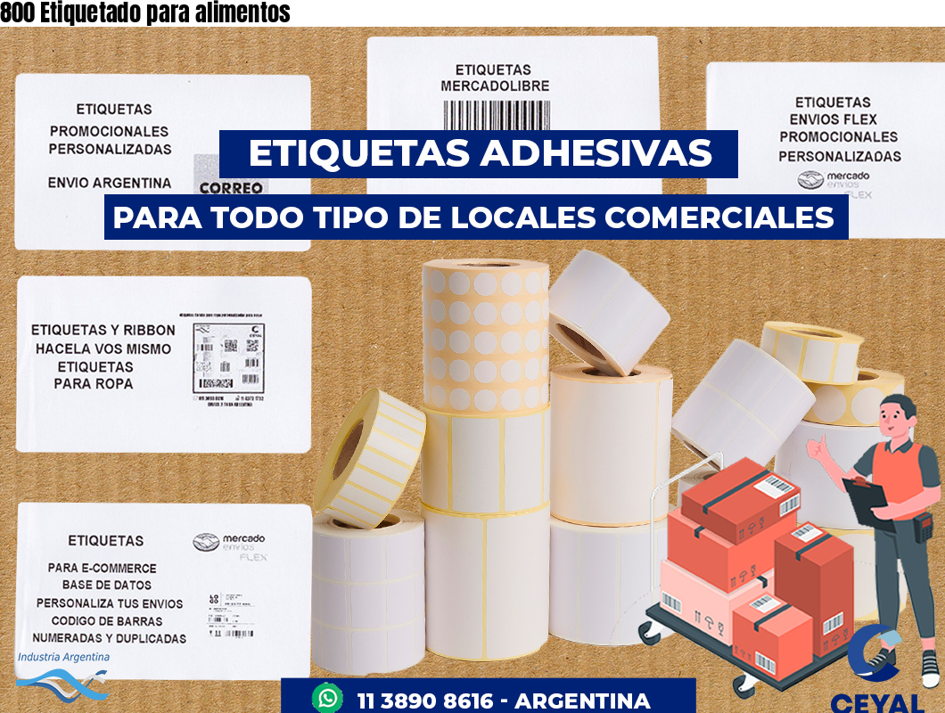 800 Etiquetado para alimentos
