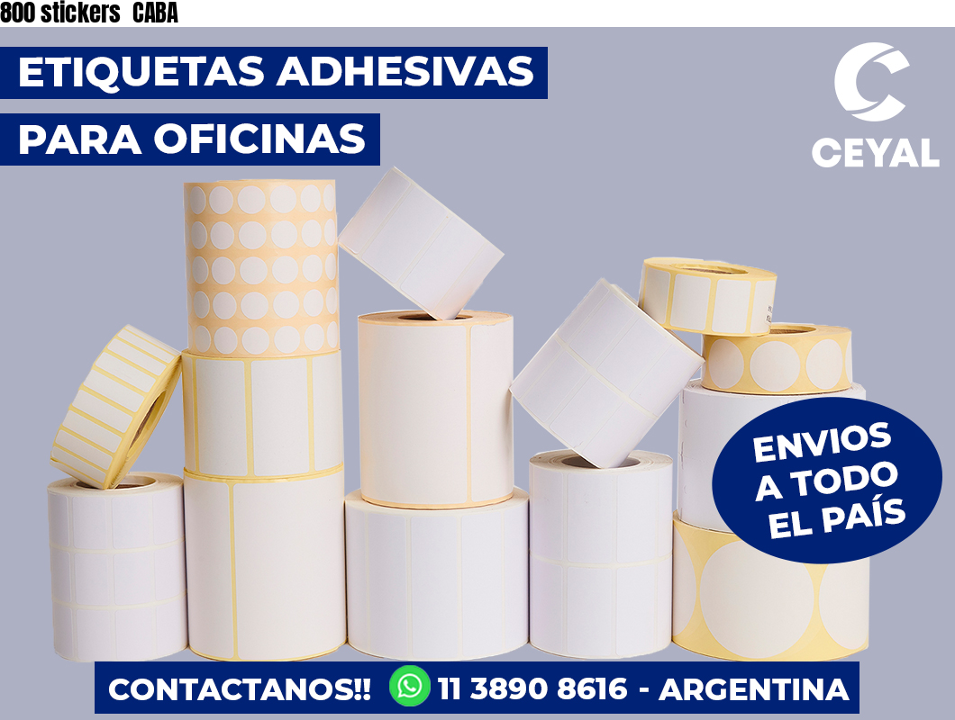800 stickers CABA