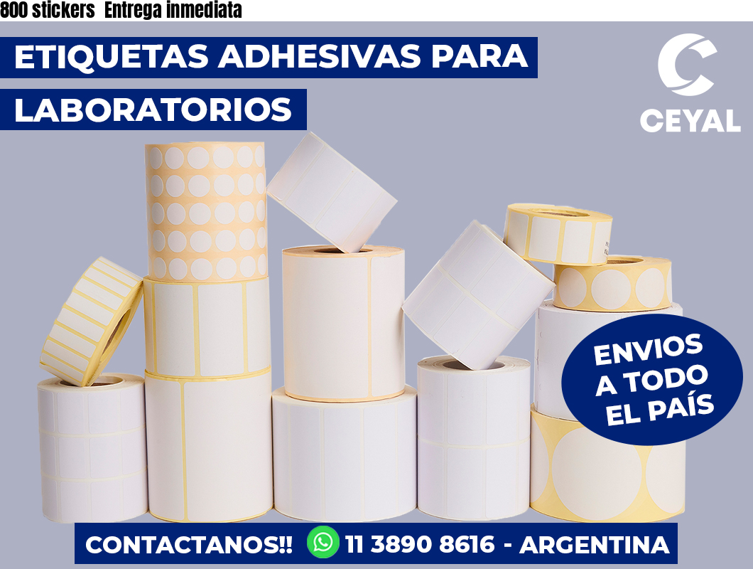 800 stickers Entrega inmediata