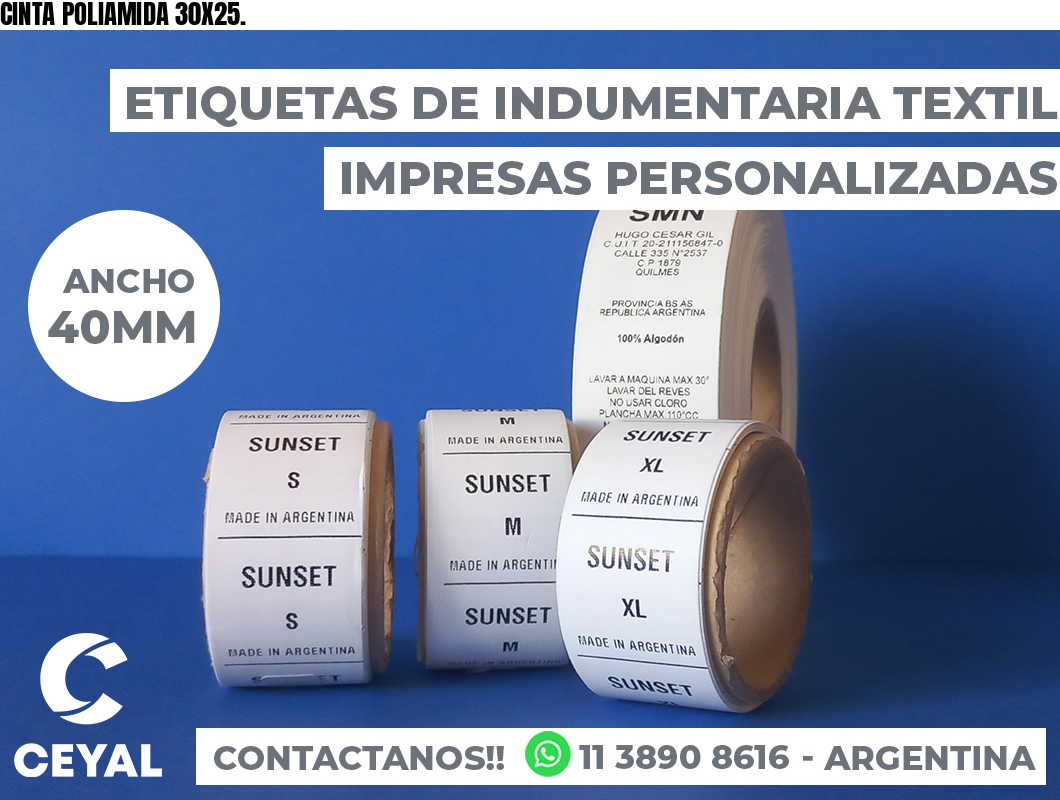 CINTA POLIAMIDA 30X25.