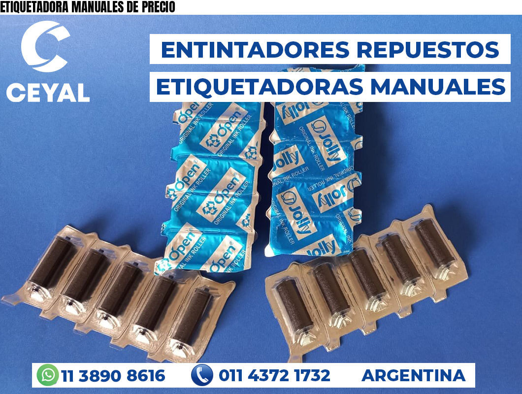 ETIQUETADORA MANUALES DE PRECIO
