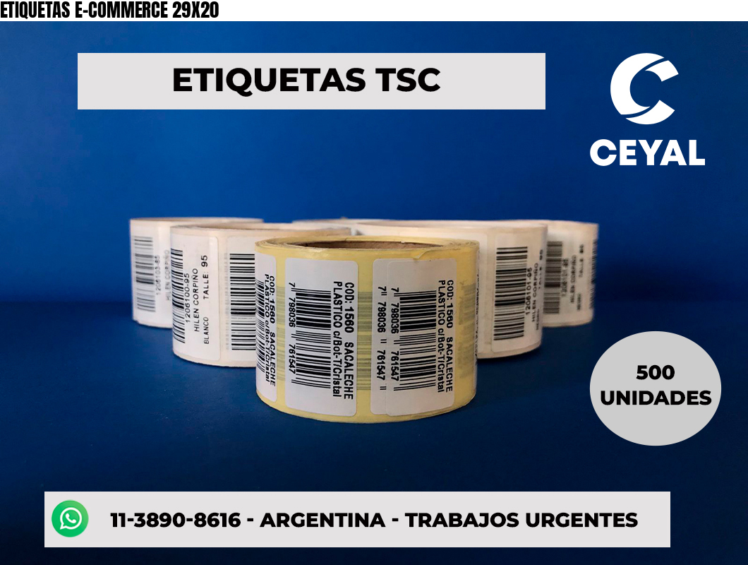ETIQUETAS E-COMMERCE 29X20
