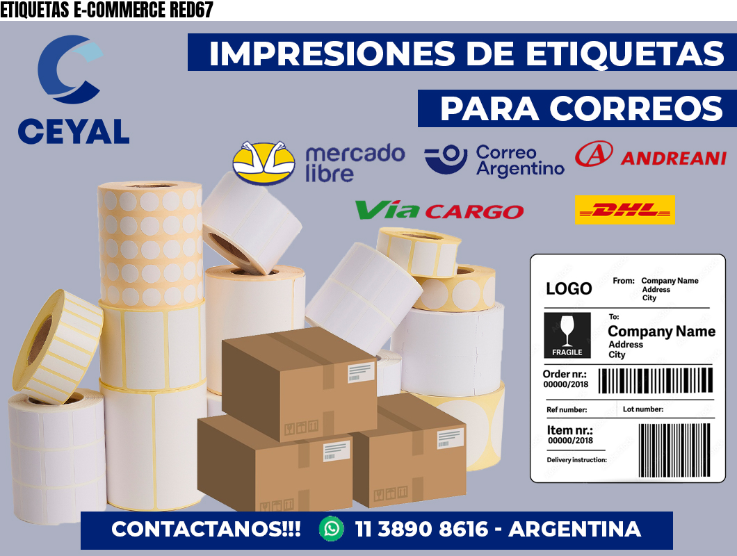 ETIQUETAS E-COMMERCE RED67