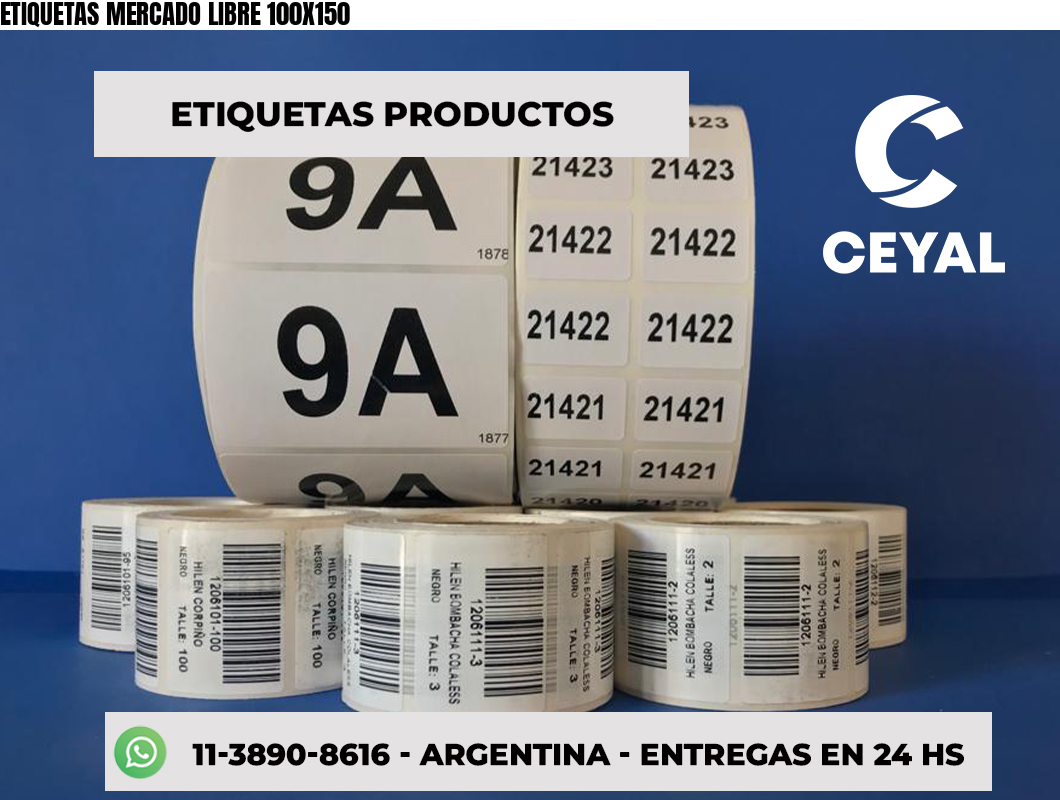 ETIQUETAS MERCADO LIBRE 100X150