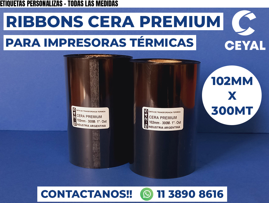 ETIQUETAS PERSONALIZAS - TODAS LAS MEDIDAS