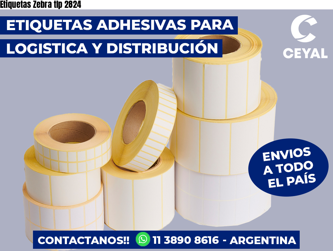 Etiquetas Zebra tlp 2824