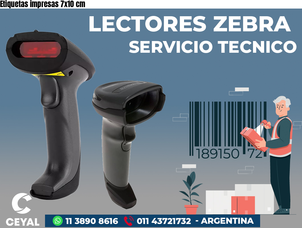 Etiquetas impresas 7x10 cm