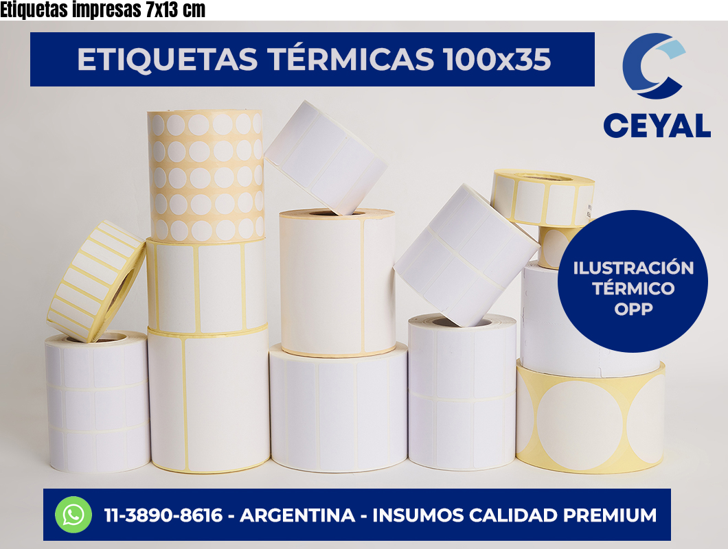 Etiquetas impresas 7×13 cm