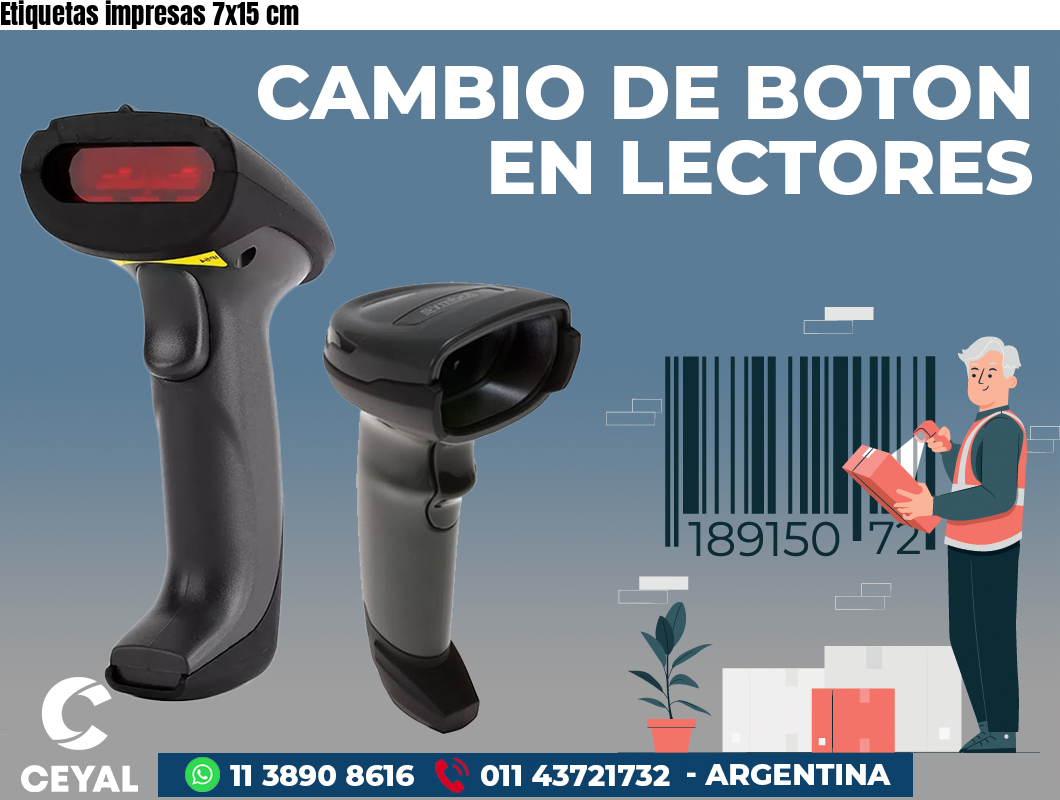 Etiquetas impresas 7x15 cm