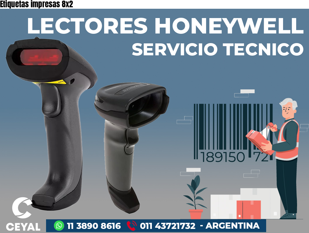 Etiquetas impresas 8x2