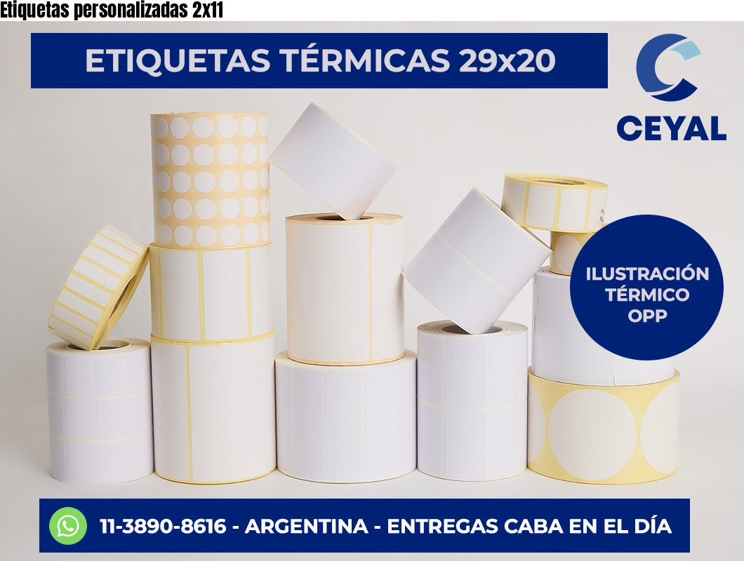 Etiquetas personalizadas 2×11