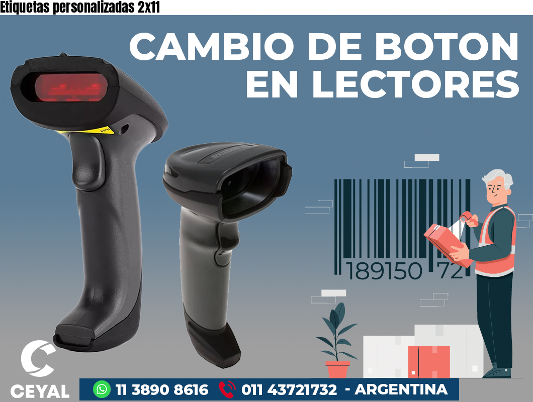 Etiquetas personalizadas 2x11