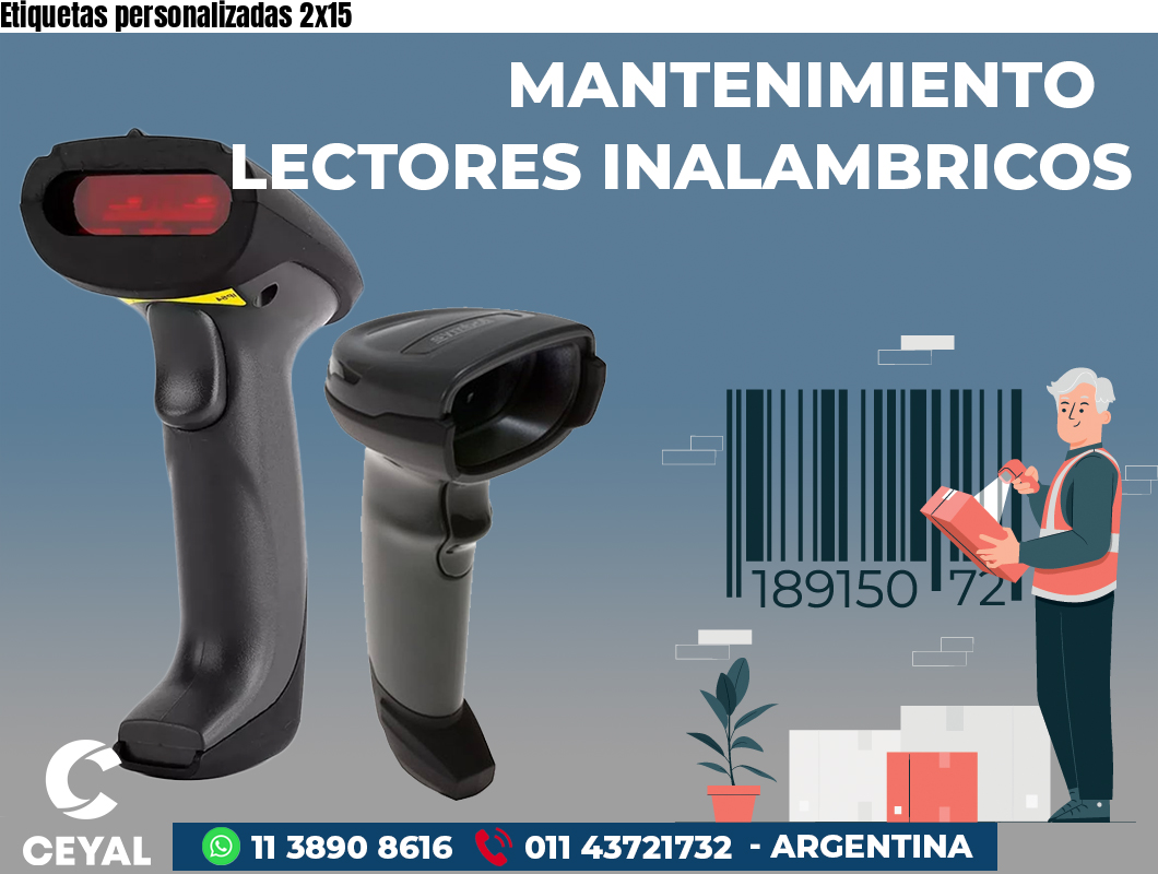 Etiquetas personalizadas 2x15
