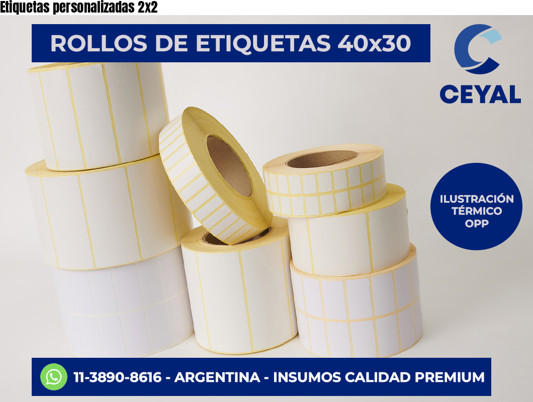 Etiquetas personalizadas 2×2