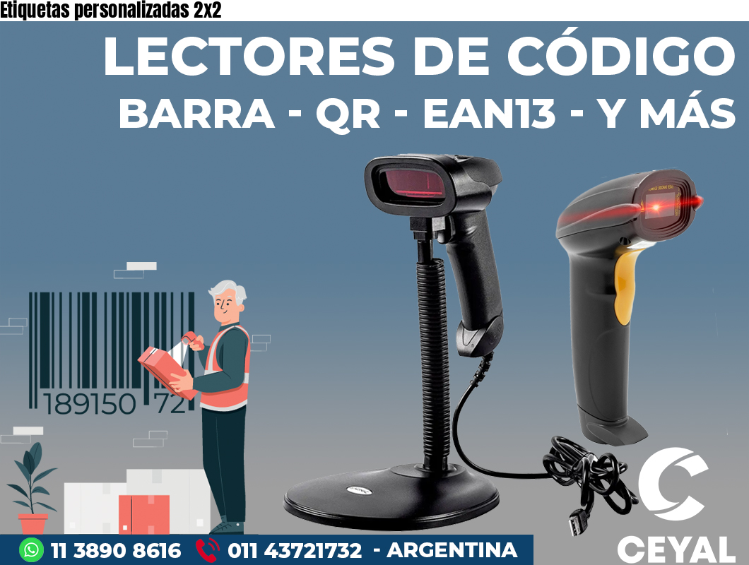 Etiquetas personalizadas 2x2