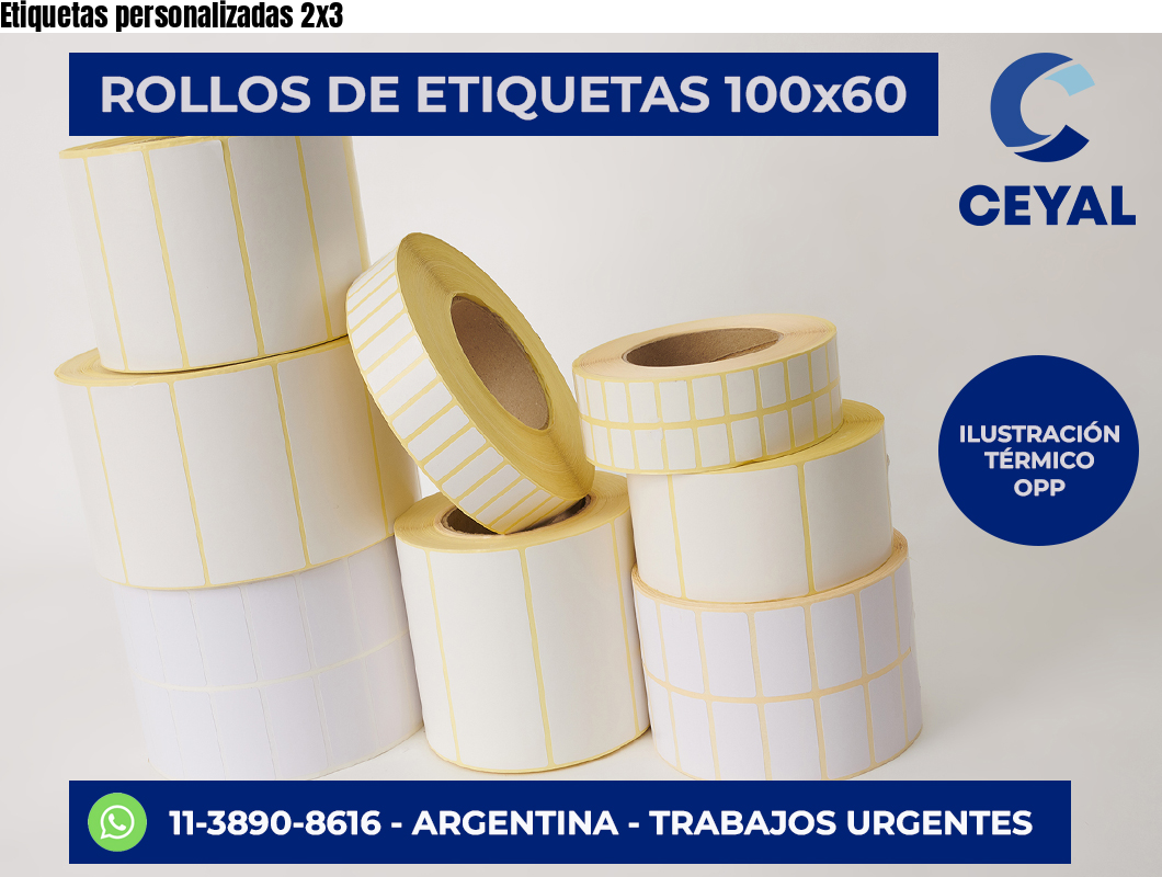 Etiquetas personalizadas 2×3