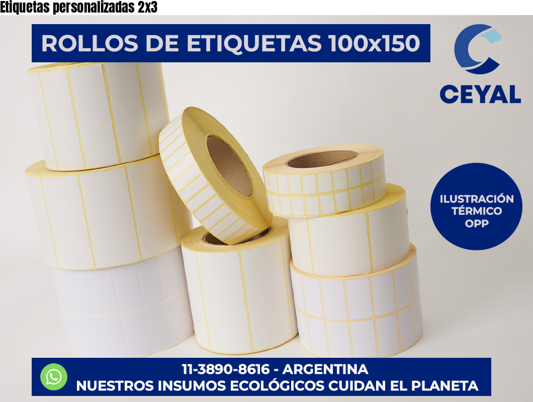 Etiquetas personalizadas 2×3