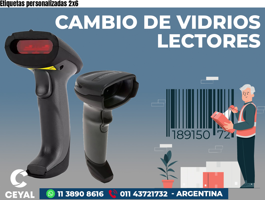 Etiquetas personalizadas 2x6